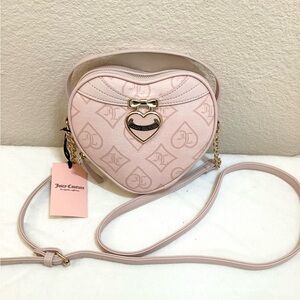NEW Juicy Couture Pink Clay #2 Precious Moments Heart Xbody
